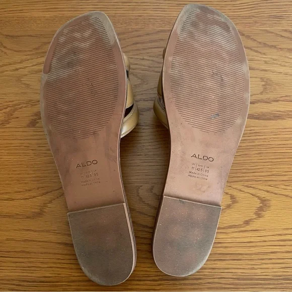 Aldo Elenaa Slide Sandal Brown Size 11 - Picture 11 of 13
